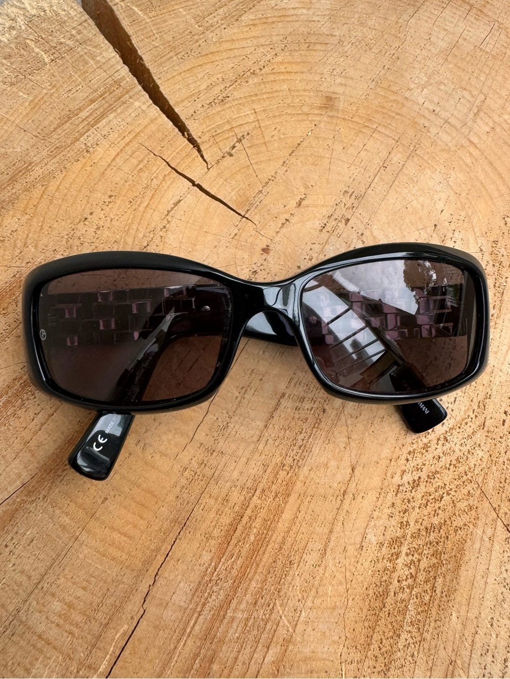 Giorgio Armani Vintage Black Sunglasses with Grey Tinted Lenses (GA 601/S)